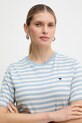 Weekend Max Mara t-shirt bawełniany VENACO niebieski 2615971031600