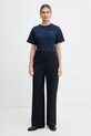Weekend Max Mara t-shirt bawełniany VENACO 2615971031600 granatowy SS26
