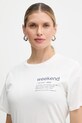 Weekend Max Mara t-shirt bawełniany TENUE biały 2615971051600