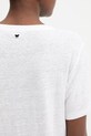 Weekend Max Mara t-shirt damski z lnem PELOTA 2615941052600 beżowy