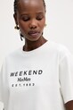 Weekend Max Mara t-shirt bawełniany SABATO biały 2615941112600