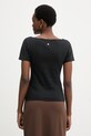 Odzież Weekend Max Mara t-shirt damski bawełniany MULTIG 2615941122600 czarny