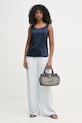 MM by Max Mara top pentru femei, din mătase PAN 2616161017600 bleumarin SS26