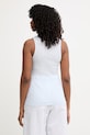 Ρούχα MM by Max Mara τοπ γυναικείο με lyocell AFFINE 2616941018600 μπλε