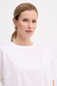 MM by Max Mara t-shirt damski bawełniany RADICE biały 2616941118600