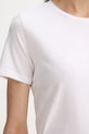 MM by Max Mara t-shirt basic damski bawełniany z elastanem MULINO 2616971018600 biały