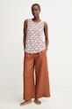 Max Mara Beachwear bluzka damska z wiskozy PELOTA 2616941029600 pomarańczowy SS26