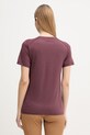 Odzież Fjallraven T-shirt sportowy damski Abisko Day F84106 bordowy