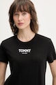 Tommy Jeans t-shirt bawełniany czarny DW0DW21842