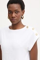 Βαμβακερό μπλουζάκι Marciano by Guess LYRIS λευκό 6RGI03.6362A