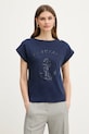 Marciano by Guess t-shirt bawełniany LYRIS regular niebieski 6RGI03.6362A