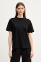 Βαμβακερό μπλουζάκι BOSS Eharpa κανονικό μαύρο 50552064
