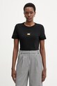 Marciano by Guess t-shirt damski bawełniany MINA czarny G6GI02.K3182