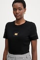 Marciano by Guess t-shirt damski bawełniany MINA czarny G6GI02.K3182