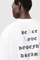 Îmbrăcăminte AllSaints tricou din bumbac W088JD alb