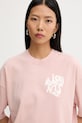 AllSaints tricou din bumbac roz W181JD