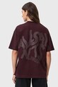 AllSaints t-shirt bawełniany W181JD brązowy SS26