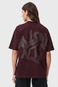 AllSaints t-shirt bawełniany W181JD brązowy SS26