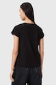 AllSaints t-shirt bawełniany W106JD czarny SS26