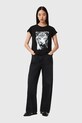 Îmbrăcăminte AllSaints tricou din bumbac W106JD negru