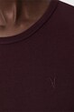 Bavlnené tričko AllSaints burgundské W285JC