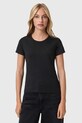 AllSaints tricou din bumbac print negru W285JC
