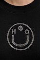 Hugo Blue t-shirt bawełniany Oversized _Tee_B_9 50554940 czarny