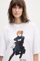 Hugo Blue t-shirt bawełniany HUGO x Jujutsu Kaisen biały 50557497