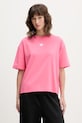 HUGO oversize tričko dámské s modalem SIGNATURE_TSHIRT růžová 50556807