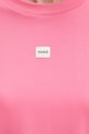 HUGO oversize tričko dámské s modalem SIGNATURE_TSHIRT 50556807 růžová