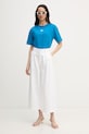 HUGO oversize majica kratkih rukava za žene s modalom SIGNATURE_TSHIRT 50556807 plava SS26