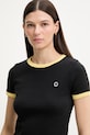 Kenzo tričko bavlněné s elastanem dámské černá FG52TS2174SJ