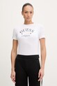 Guess t-shirt BEATRIZ z elastanem biały V6RI02.J1314
