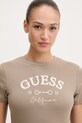 Guess t-shirt BEATRIZ beżowy V6RI02.J1314
