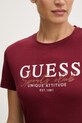Guess t-shirt bawełniany ARTEMISIA V6RI05.I3Z14 bordowy