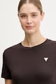 Guess t-shirt SONIA brązowy V6RI17.KD741