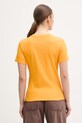 Odzież Tommy Hilfiger t-shirt damski bawełniany WW0WW40587. pomarańczowy