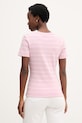 Îmbrăcăminte Tommy Hilfiger tricou de damă din bumbac WW0WW40587. roz