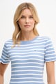 Tommy Hilfiger t-shirt bawełniany niebieski WW0WW40587.