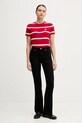 Tommy Hilfiger t-shirt WW0WW47809 czerwony SS26