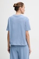 Ρούχα Βαμβακερό μπλουζάκι Tommy Hilfiger WW0WW47819 μπλε