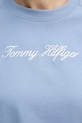 Βαμβακερό μπλουζάκι Tommy Hilfiger WW0WW47819 μπλε