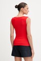 Odzież Tommy Hilfiger top damski WW0WW47807 czerwony
