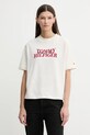 Tommy Hilfiger t-shirt bawełniany aplikacja beżowy WW0WW47884