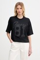 Guess oversize tričko dámske bavlnené čierna W6RI12.K9RM1