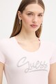 Guess t-shirt różowy W6RI24.J1314