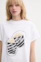 Guess t-shirt bawełniany biały W6RI28.I3Z14