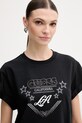 Guess t-shirt bawełniany czarny W6RI30.I3Z14