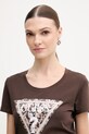 Guess t-shirt LEO brązowy W6RI32.J1314