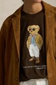 Polo Ralph Lauren t-shirt bawełniany brązowy 211A96599
